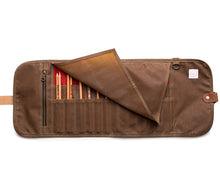 Load image into Gallery viewer, Waxed Canvas Pencil Roll