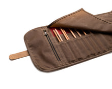 Load image into Gallery viewer, Waxed Canvas Pencil Roll