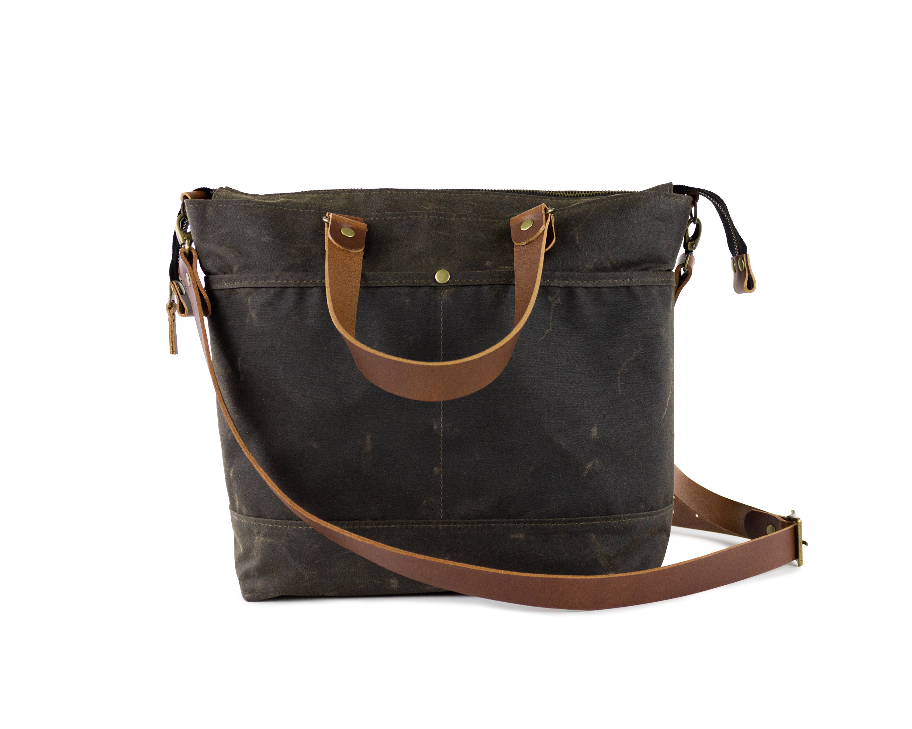 Waxed Canvas Crossbody Bag Maiook