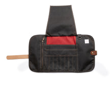Load image into Gallery viewer, waxed canvas pen case open
